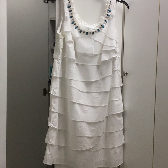 Dress barn dress white size 16 woman - Picture 2 of 16